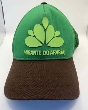 Mirante Do Arvrão Brazil Green and Brown Mesh Trucker Hat